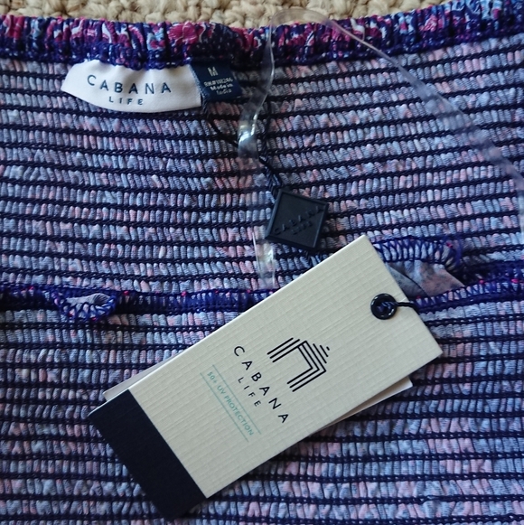 Cabana Life Carolina Off-The-Shoulder dress Elegant Purple Dress size M - Picture 2 of 13